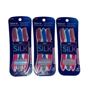 3 Pack Schick Hydro Silk Touch-Up Face/Brows Dermaplaning Tool, 3ct